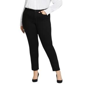 NYDJ Sheri Slim denim Jeans black Plus size 24W